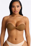 Women's Unseen Silicone Sticky Bra in Brown