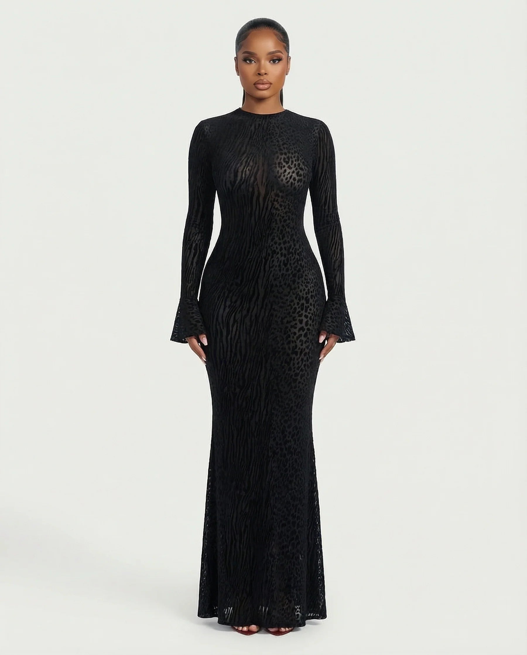 Miss Circle Waylynn Romance Glove Dress Set in Burgundy Size S, For Party Or valentin