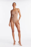 Women's Sculpt Me Compression Shapewear Bodysuit in Beige